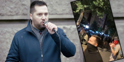 Miran Pogačar, blokader-terorista i funkcioner takozvanog pokreta "Bravo" i odbornik u Skupštini Novog Sada, jedan je od glavnih predvodnika jezivog nasilja u Novom Sadu i drugim gradovima u Srbiji kojim su siledžije htele da izazovu građanski rat u našoj zemlji!