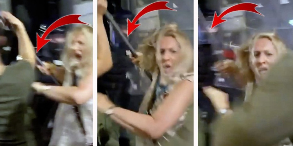 MUP DEMANTUJE SCENU KOJA JE ZLOUPOTREBLJENA: Policija nije nasilna, žena na snimku napadala žandarme!