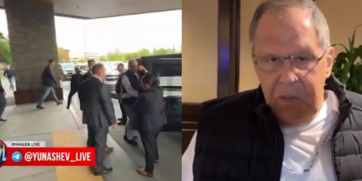 Lavrov u provokativnom duksu, pitali ga da li je nervozan, njegov odgovor sve ostavio bez reči! (VIDEO)