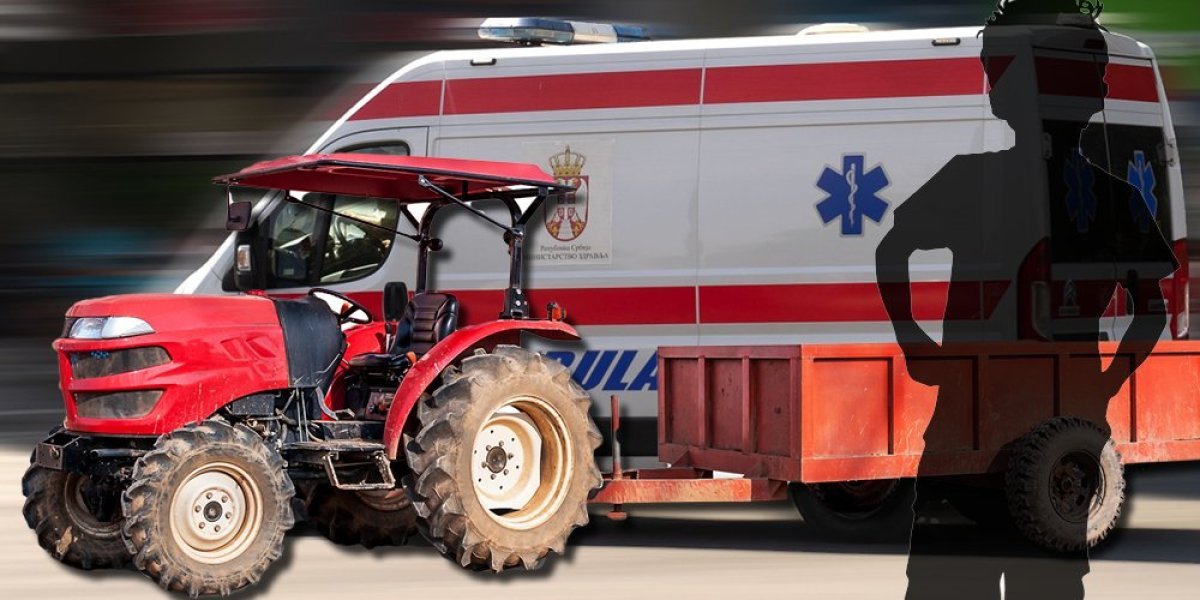 Dečak teško povređen! Iskočio iz traktorske prikolice pravo pred automobil
