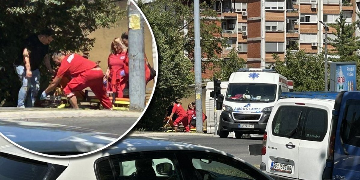 Oboren pešak na Medaku: Hitna pomoć i policija na terenu (FOTO/VIDEO)
