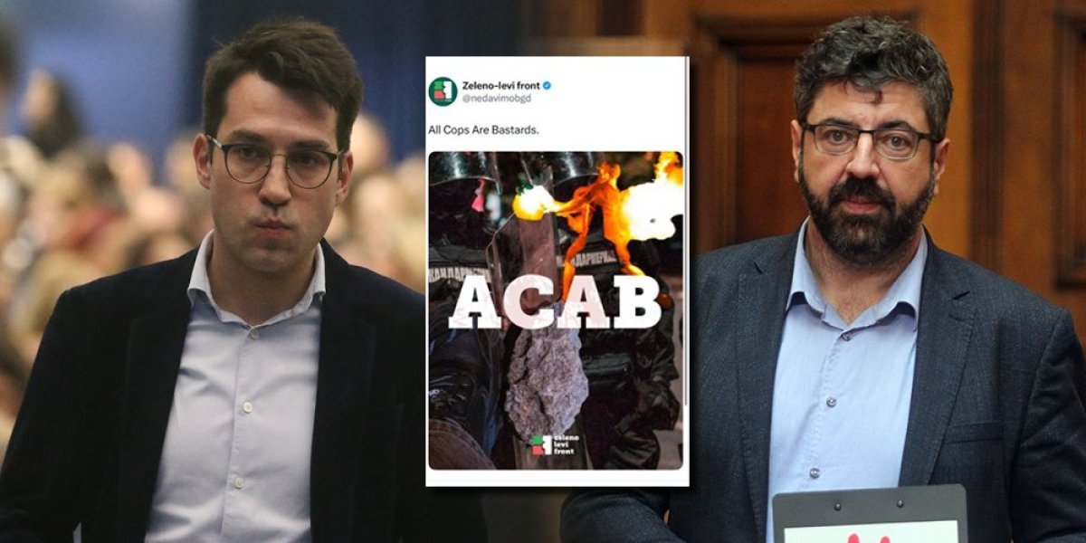 (FOTO) Skandal! Radomir Lazović i Dobrica Veselinović pozvali na ubijanje policajaca