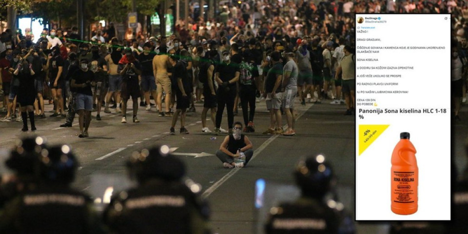 UDARNO: Naređeno hapšenje monstruma koji je pretio da će policiju polivati sonom kiselinom