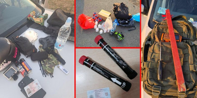 Policija je na ulasku u Valjevo zaustavila vozila onih koji su krenuli na nasilne proteste i u njima pronašla brojna pirotehnička sredstva, palice, fantomke i mnoge druge "rekvizite" za sprovođenje nasilja!