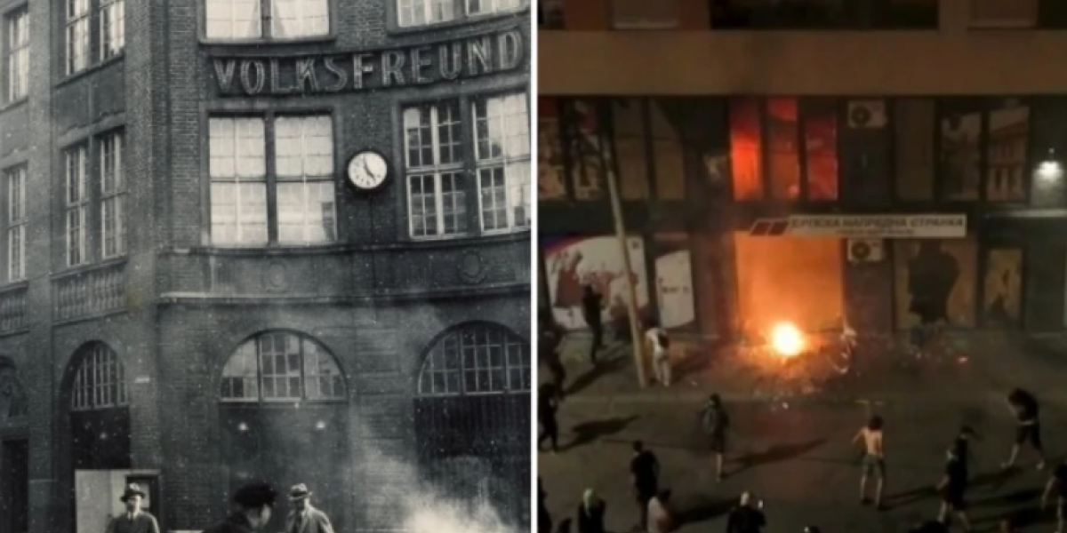 PRONAĐITE SLIČNOST: Nemačka tridesetih 20. veka, Srbija dvadesetih 21. veka, Hitler tada, blokaderi sada (FOTO)