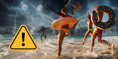 Srbi neretko obožavaju da plivaju i uživaju na moru tokom pljuska sa grmljavinom, ne znajući da takva situacija predstavlja ozbiljan rizik za kupače.
