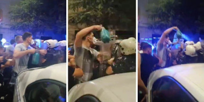 Blokaderima teroristima očigledno je jedini cilj krvoproliće, budući da ne prezaju od direktnih napada na policiju, a kako se ispostavlja, tečnost kojom su prskali pripadnike žandarmerije je benzin.