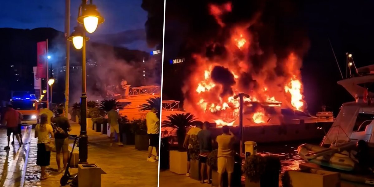 Biznismen bio na jahti kad se zapalila: Otkrio šta je uzrok požara (VIDEO)
