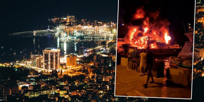 Vatrogasci su iz Luke Budva izvukli jahtu na kojoj je večeras oko 20 časova izbio požar, a koja je u vlasništvu Aleksandra "Braca" Miranovića, biznismena iz Podgorice.