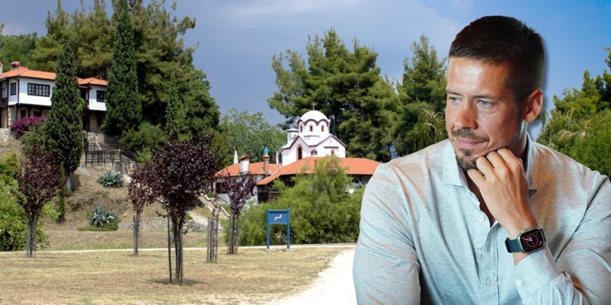 Nikola Rokvić posetio Svetu goru - Pokazao božanstven prizor na nebu iznad Hilandara (FOTO)