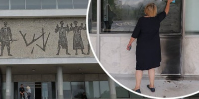 Muškarac G. M. (55) uhapšen je zbog sumnje da je na "Kuću cveća" bacio molotovljev koktel, a danas je saslušan u Prvom osnovnom javnom tužilaštvu.