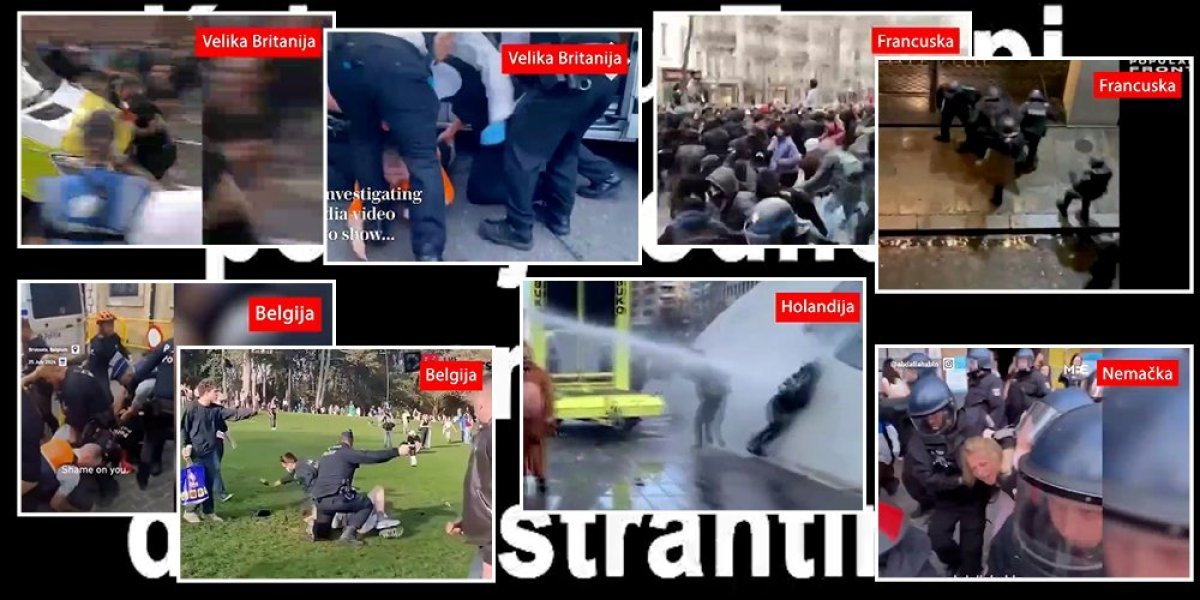 Nulta tolerancija za nerede: Ovako se evropska policija odnosi prema demonstrantima! (VIDEO)