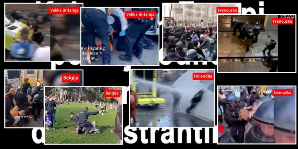 Nulta tolerancija za nerede: Ovako se evropska policija odnosi prema demonstrantima! (VIDEO)