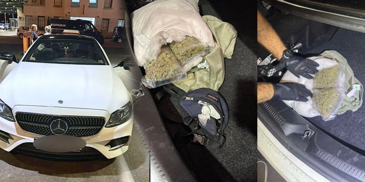 U "mercedesu" prevozio narkotike, pas tragač otkrio drogu: Zaplena na Horgošu (FOTO)