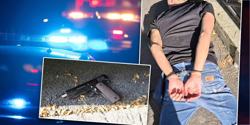 Pretio pištoljem, pa brzom akcijom policije savladan: Hapšenje na Vračaru (FOTO)