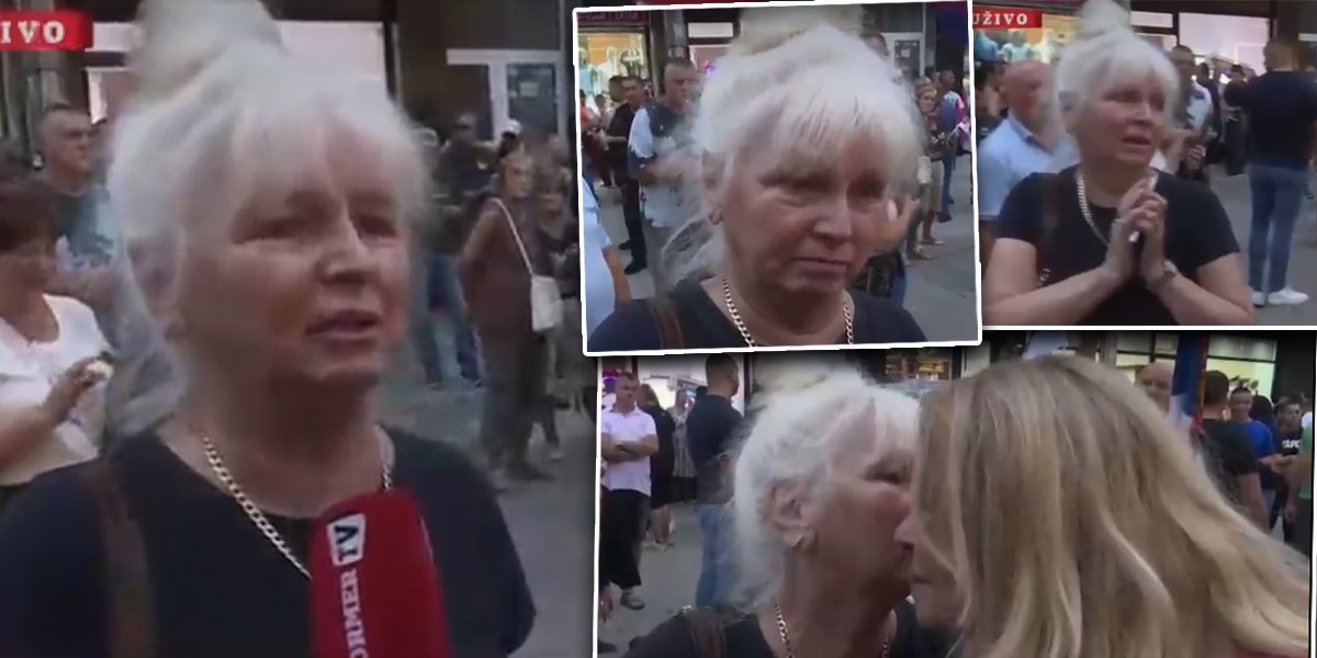 Suze strepnje i ljubavi za omladinu i našu Srbiju: Gospođa Dobrila zaplakala na skupu u Loznici (VIDEO)