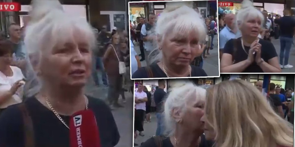 Suze strepnje i ljubavi za omladinu i našu Srbiju: Gospođa Dobrila zaplakala na skupu u Loznici (VIDEO)