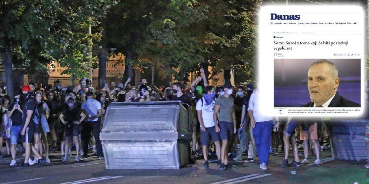 Skandal: Šiptar predviđa novi rat u Srbiji, a tajkunski Danas aplaudira: "Sve ovo je činjeno uoči krvoprolića devedesetih"