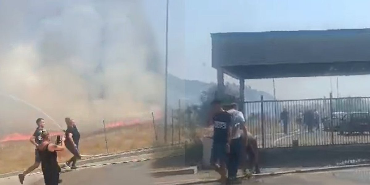 Veliki požar u Doljevcu: Fabrika u vatrenom obruču (VIDEO)