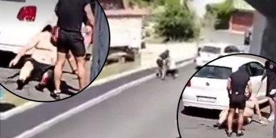 Na društvenim mrežama pojavio se stravičan snimak iz Užica, na kom se vidi kako grupa od nekoliko muškaraca prebija nasred ulice čoveka, dok jedna žena kuka na sav glas.