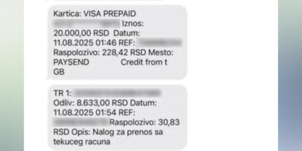 Novac nestao sa računa