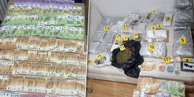 Potpredsednik Vlade Republike Srbiјe i ministar unutrašnjih poslova Ivica Dačić izјavio јe da je policija u Beogradu zaplenila ukupno oko 30 kilograma droge i uhapsili B. M. (45).