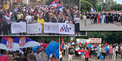 Građani širom Srbije juče su se okupili u više od 70 opština, gradova i mesta da bi zajedno poslali poruku da je dosta blokada i zaustavljanja normalnog života!