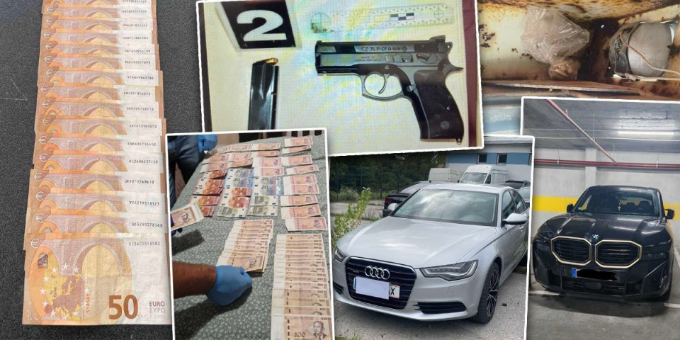 Pogledajte šta je MUP zaplenio: Novac, narkotici, automobili, puške... U akciji uhapšen i policajac (FOTO)
