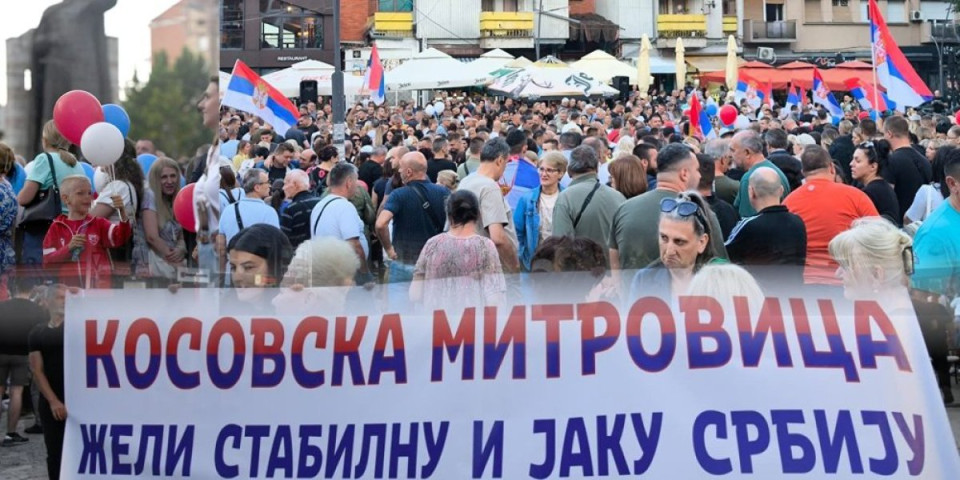 Srpske zastave vijorile se na Kosovu, odzvanjala poruka: "Hoćemo mirnu Srbiju" - Ovako je izgledao skup kod spomenika Knezu Lazaru