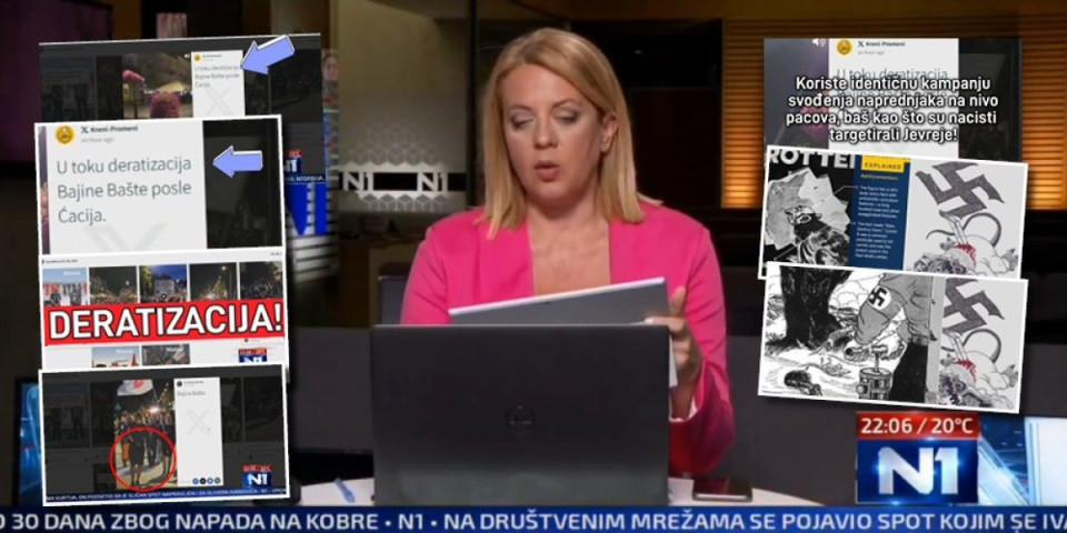 Čist nacizam! Blokaderi i N1 bi da "istrebe" naprednjake kao pacove - isto tako je Hitler radio s Jevrejima: Pogledajte ove skandalozne snimke