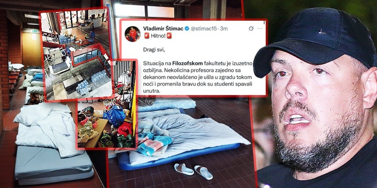 Koliko si glup od nula do Štimac?! Bivši košarkaš i blokader kaže kako su dekan i profesori neovlašćeno ušli na fakultet - da nije smešno, bilo bi tužno!