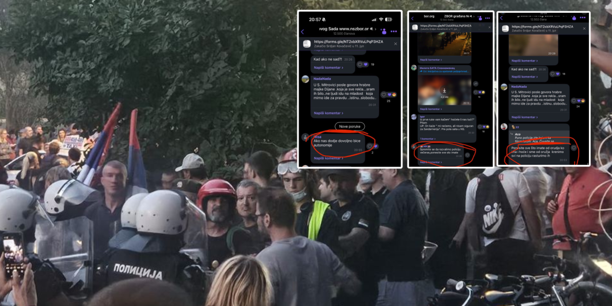 (FOTO) Šok prepiska novosadskih zboraša: Ponesite oružje da rasturimo policiju