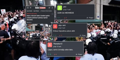 Islamisti iz čitavog regiona, kao i pojedini mediji iz Bosne i Hercegovine, likuju zbog novih scena nasilja koje su blokaderi juče izazvali u Novom Sadu ispred Filozofskog fakulteta u tom gradu.