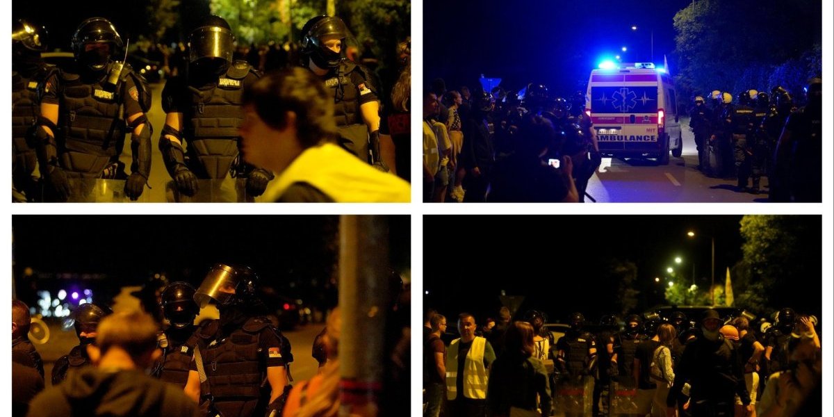 (VIDEO) Zeleno svetlo za nasilje: Ovako je počeo napad na policiju u Novom Sadu