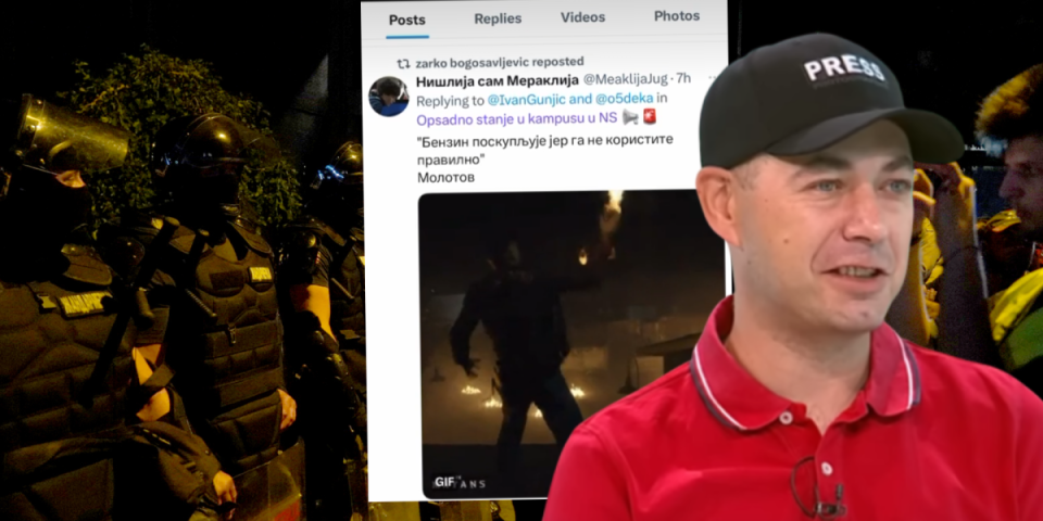 (VIDEO) Separatista iz Novog Sada traži udar na policiju: Poziva da se bacaju Molotovljevi kokteli