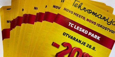 Leskovac dobija novu adresu za ljubitelje tehnike i savremene kupovine, Tehnomanija otvara vrata svoje potpuno nove radnje u TC Lesko Parku, na adresi, Viljema Pušmana 1.