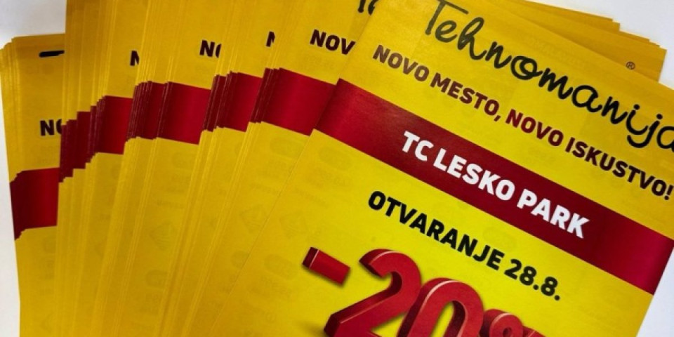 Brojni popusti, a za prve kupce i vredni pokloni: Otvara se Tehnomanija u Leskovcu