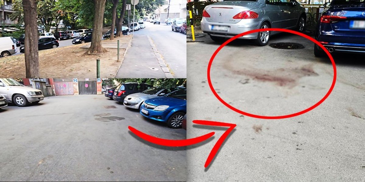 Prvi snimci s mesta pucnjave na Vračaru: Parking pun krvi (FOTO/VIDEO)