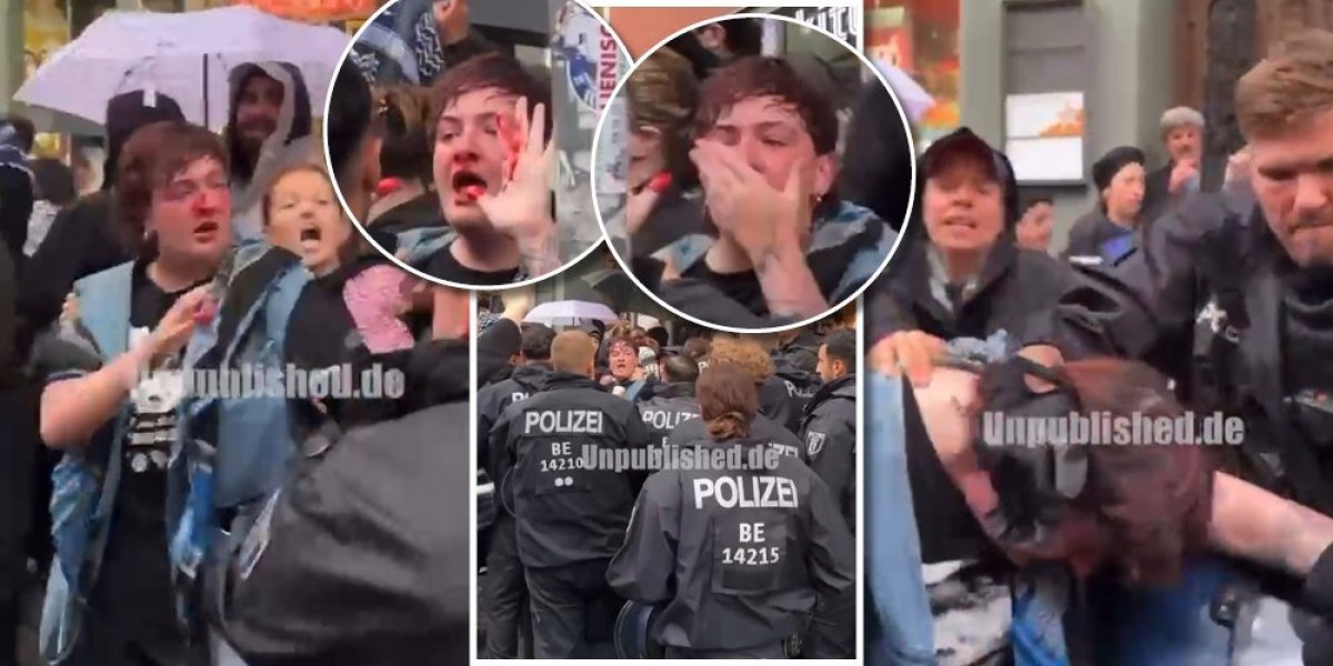Ovako to radi policija u Evropi: Demonstrantkinja im prigovorila - evo šta je dočekalo! (VIDEO)
