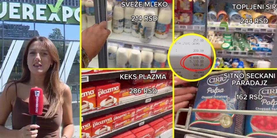 Šta smo sve kupili za 4.600 dinara: Pogledajte cene pre ekonomskih mera