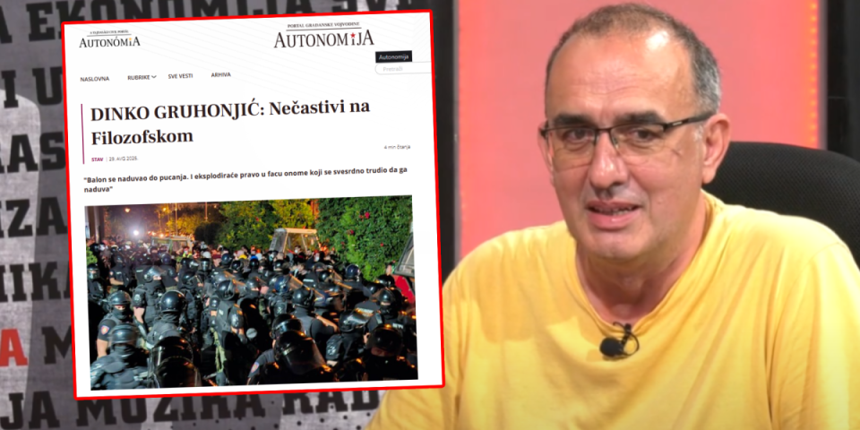 (VIDEO) Gruhonjić predvodi blokadere i poručuje: Srbi su zločinci, a trobojka dimna zastava iza koje kriju zločine