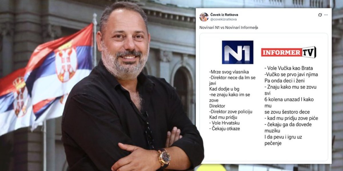 Ukopa ih Branko Babić k'o bagerom! Stavka po stavka - ovo su razlike između novinara Informera i onih sa N1