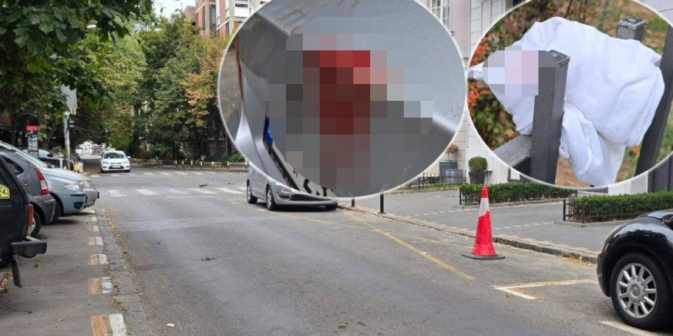 Jezive scene na mestu zločina u Beogradu: Tragovi krvi svuda na ulici, krvava majica na ogradi (FOTO/VIDEO)