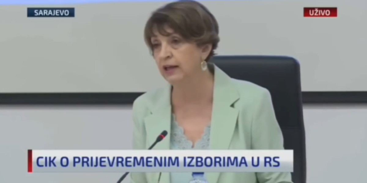 Skandalozan video: Pogledajte kako predsednica CIK BiH s podsmehom govori o planovima za menjanje volje naroda u RS