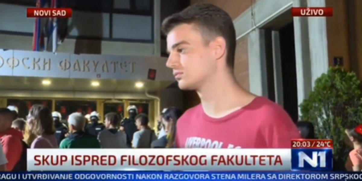 On predvodi iživljavanje nad policajcima u Novom Sadu: Nije student već član PSG, a priznao je da se blokaderi služe metodama mučenja viđenim kod nacista