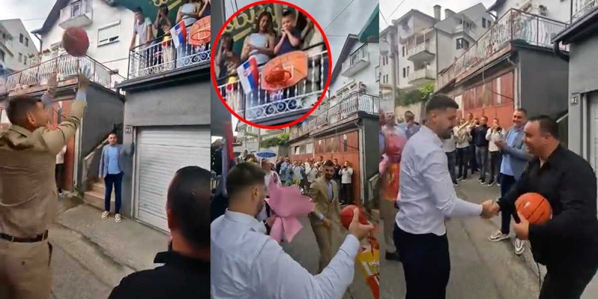Kako je mladoženja osvojio mladu u Užicu: Za sve je "krivo" Evropsko prvenstvo u košarci (VIDEO)
