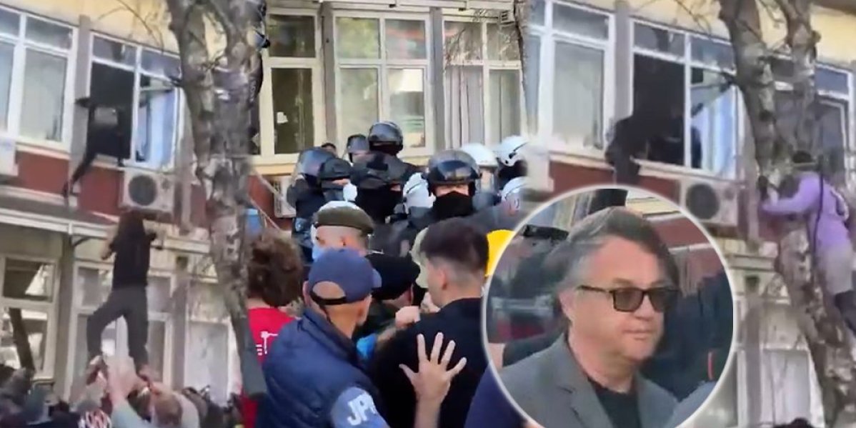 Ponovo haos u Novom Sadu: Blokaderi napali policiju i skakali po krovovima - Među njima i Đilasov advokat (VIDEO)