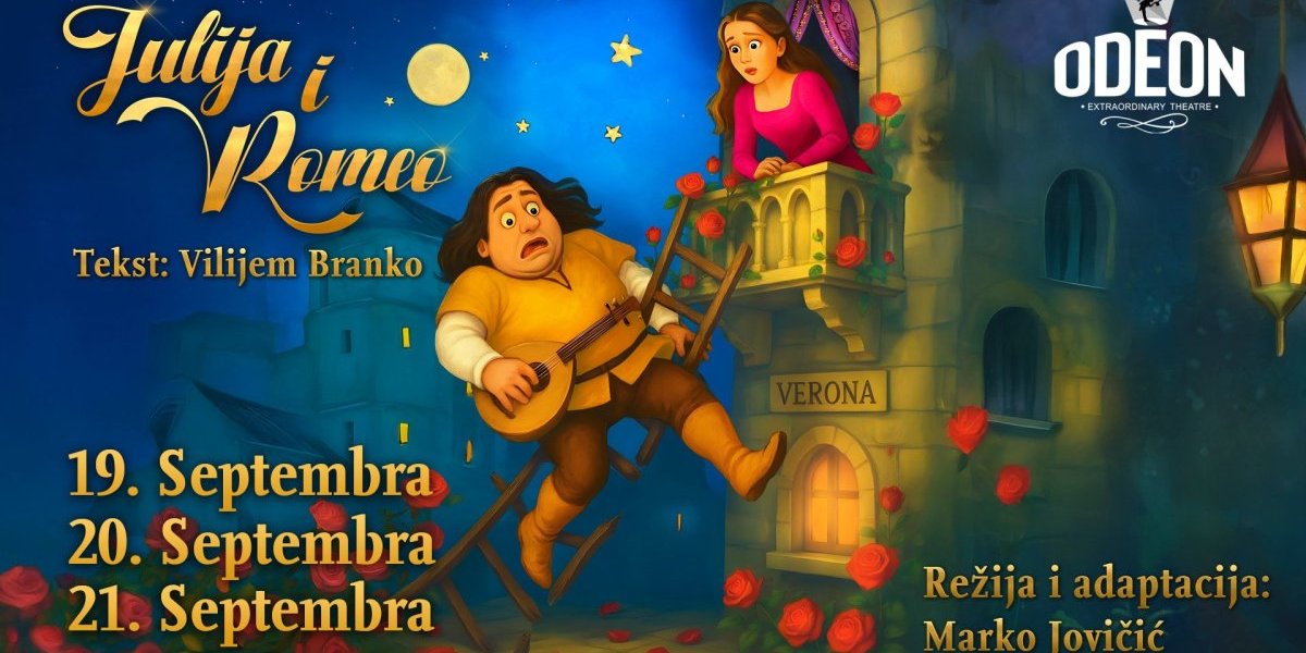 Nova sezona Teatra Odeon počinje: "Julija i Romeo" – ljubav koja prkosi vremenu i granicama!