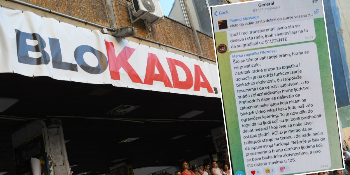 Šok prepiska: Kad se ne rokaju oko funkcija i fotelja, blokaderi se svađaju oko hrane!