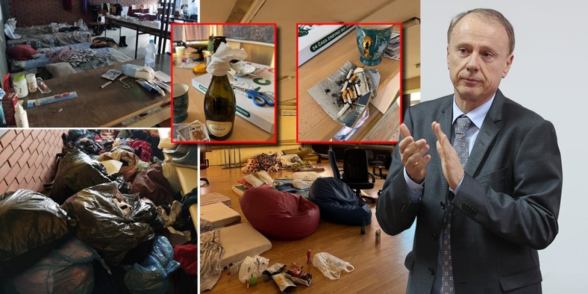 Novi skandalozni potez rektora Đokića: S blokaderima je od Univerziteta napravio svinjac, evo šta sad traži